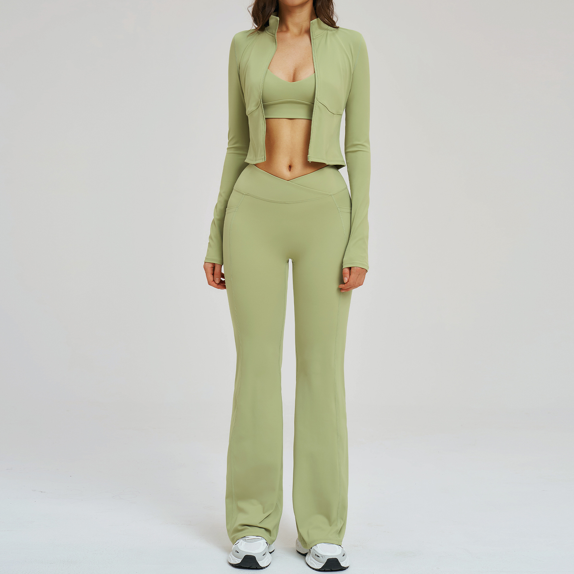 요가 세트 운동복 3종 여성 트레이닝복 스포츠웨어 짐  - Compression Long Pant 리뷰 및 가격