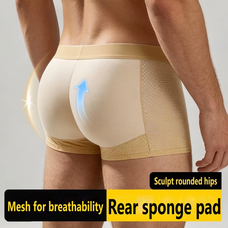 남성용 패드형 복서 속옷, 섹시한 힙업 효과, 통기성  - Boxer Shorts Modal 리뷰 및 가격