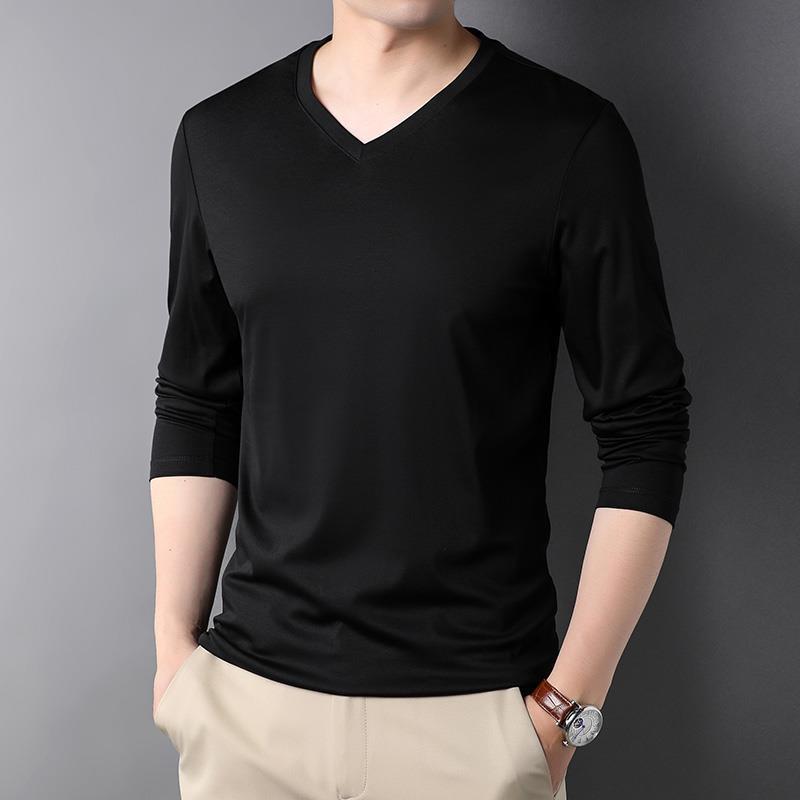 스타일리시 2023 V-넥 긴팔 헨리 언더셔츠, 한국  - Undershirt Crew Neck 리뷰 및 가격