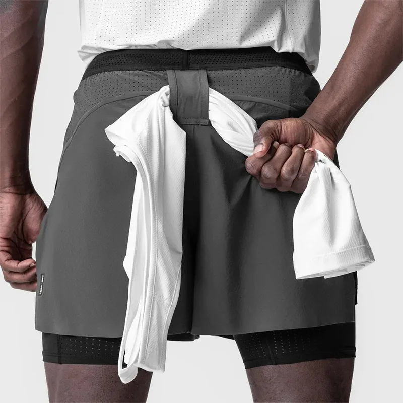 남성용 2in1 러닝 반바지 빠른 건조 압축 체육관 짧 - Compression Shorts Athletes 리뷰 및 가격