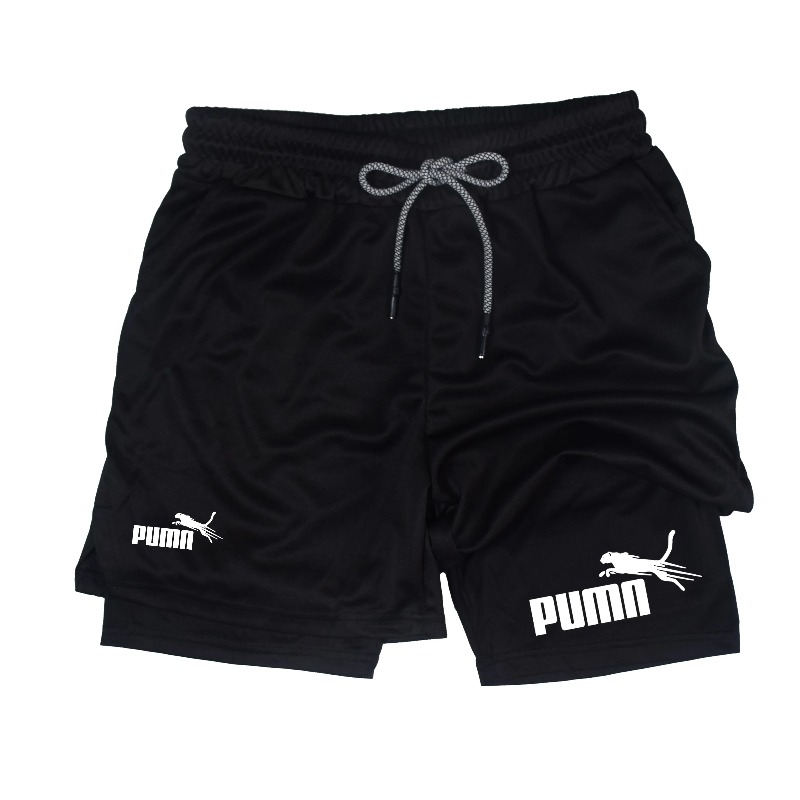 남성용 여름 통기성 이중 레이어 탄성 압축 반바지 속건 - Compression Shorts Athletes 리뷰 및 가격