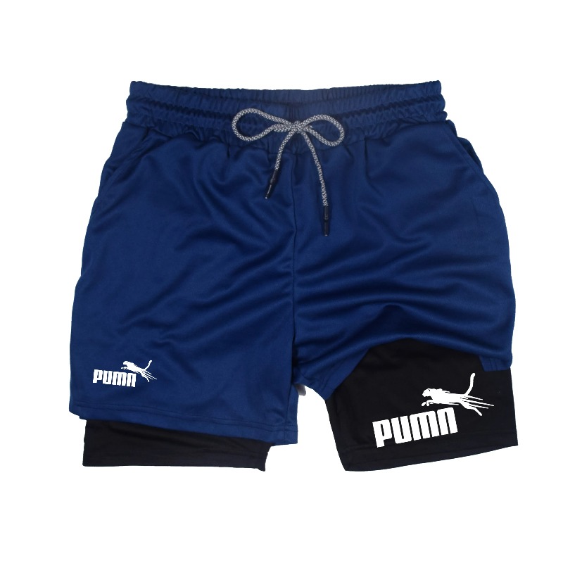 남성용 여름 통기성 이중 레이어 탄성 압축 반바지 속건 - Compression Shorts Athletes 리뷰 및 가격