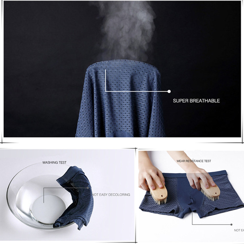 4 개/몫 속옷 남자 팬티 남자 팬티 섹시한 얼음 실크 - Boxer Shorts Modal 리뷰 및 가격